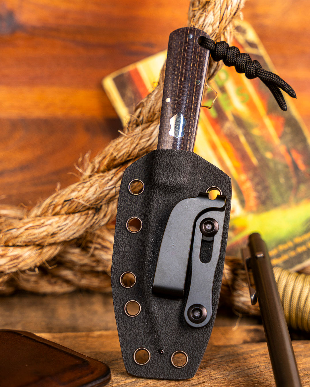 Jack Wolf Knives-Jack Wolf Knives GATEWAY FIXedc - VIBE JUTE BISON-5-Urban Cutlery