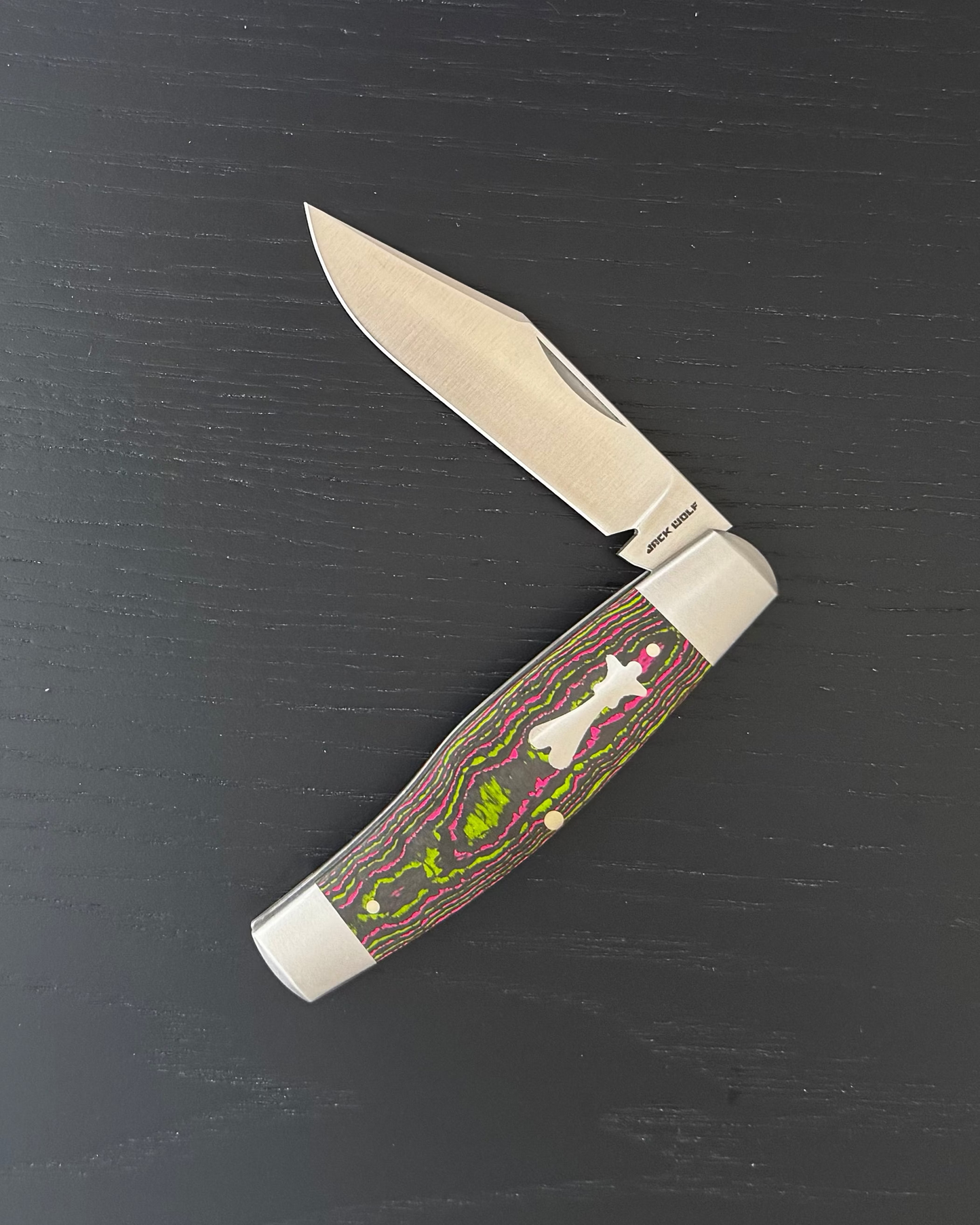 Jack Wolf Knives-Jack Wolf Knives GATEWAY STOCKMAN - CAMOCARBON WATERMELON SUGAR-3-Urban Cutlery