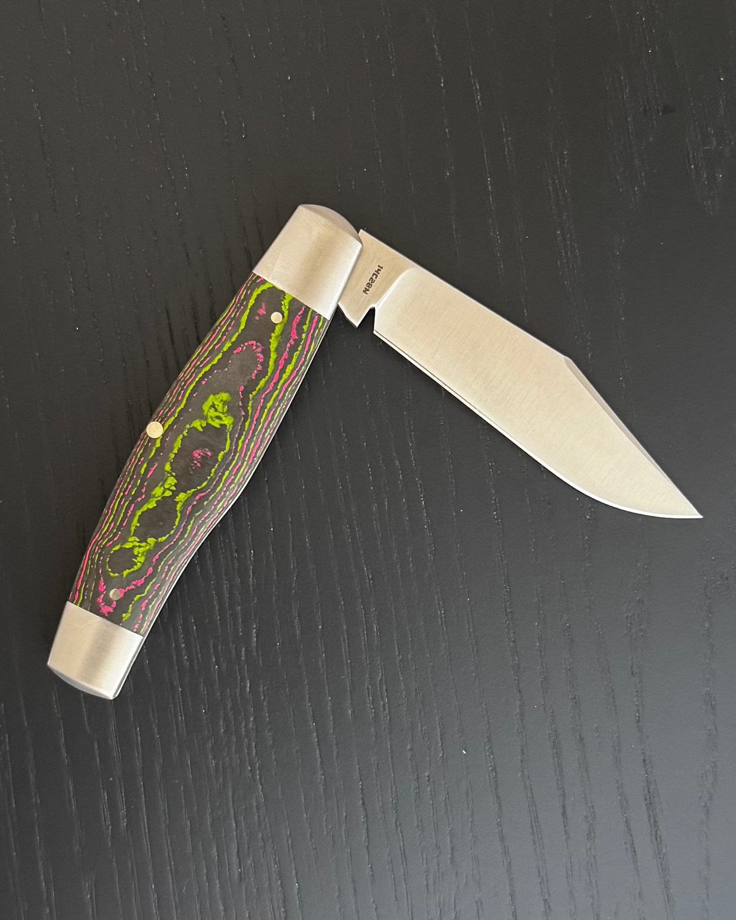 Jack Wolf Knives-Jack Wolf Knives GATEWAY STOCKMAN - CAMOCARBON WATERMELON SUGAR-4-Urban Cutlery