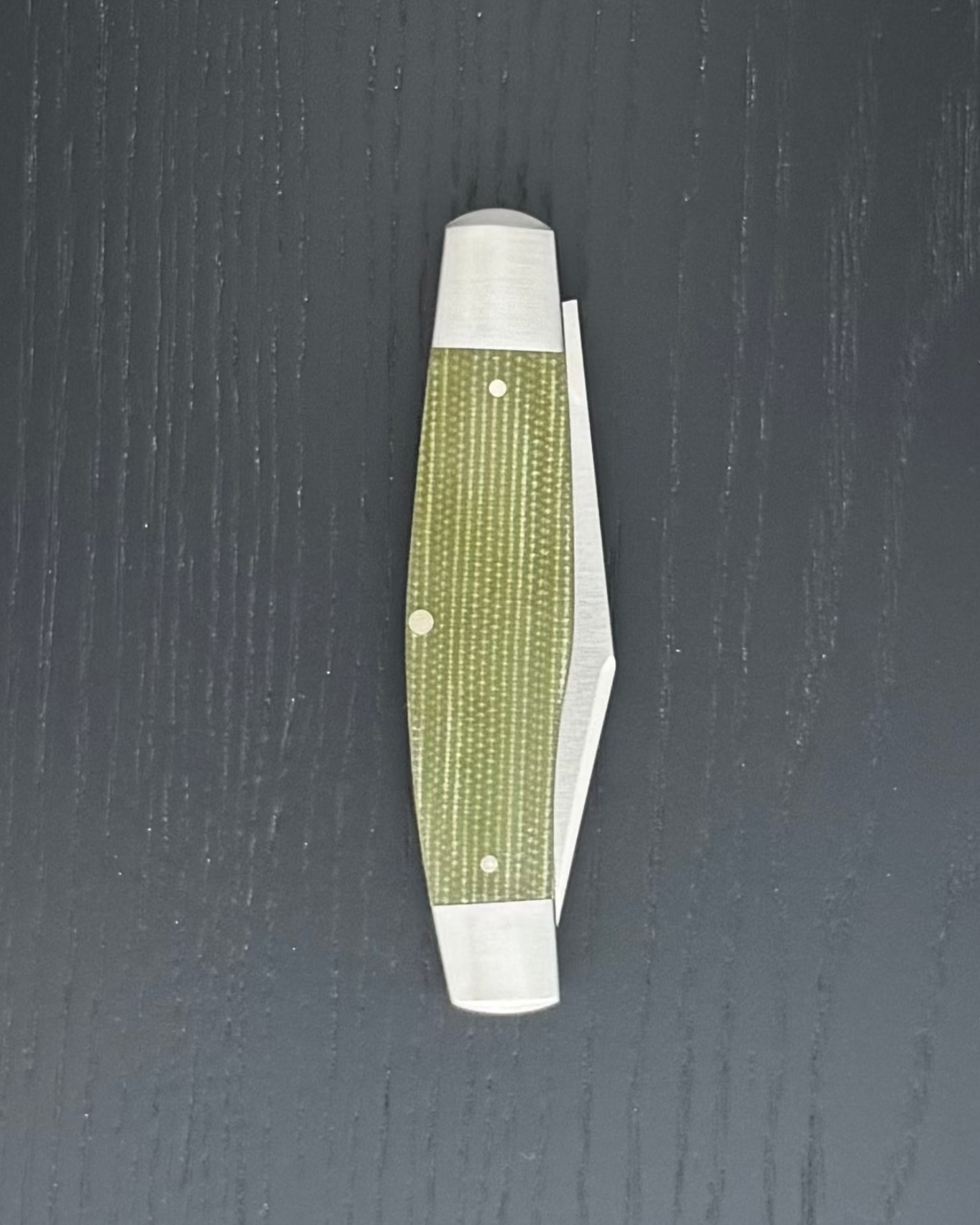 Jack Wolf Knives-Jack Wolf Knives GATEWAY STOCKMAN - GREEN CANVAS MICARTA-5-Urban Cutlery