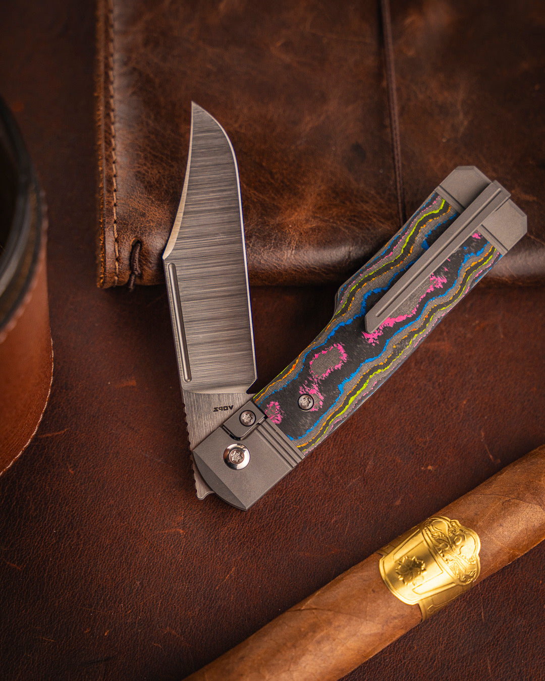 Jack Wolf Knives-Jack Wolf Knives - GUNSLINGER JACK - CAMOCARBON 80S-1-Urban Cutlery