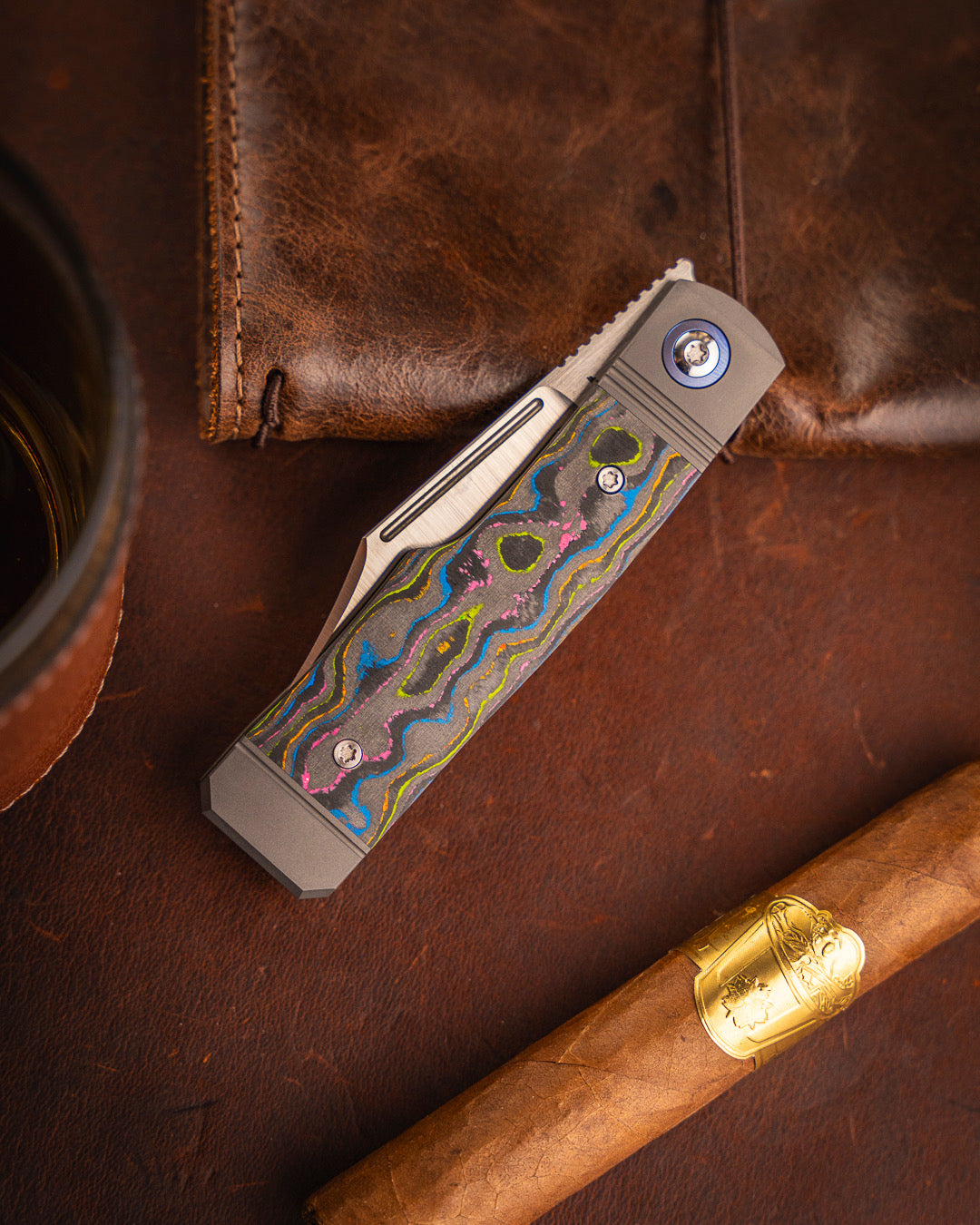 Jack Wolf Knives-Jack Wolf Knives - GUNSLINGER JACK - CAMOCARBON 80S-2-Urban Cutlery