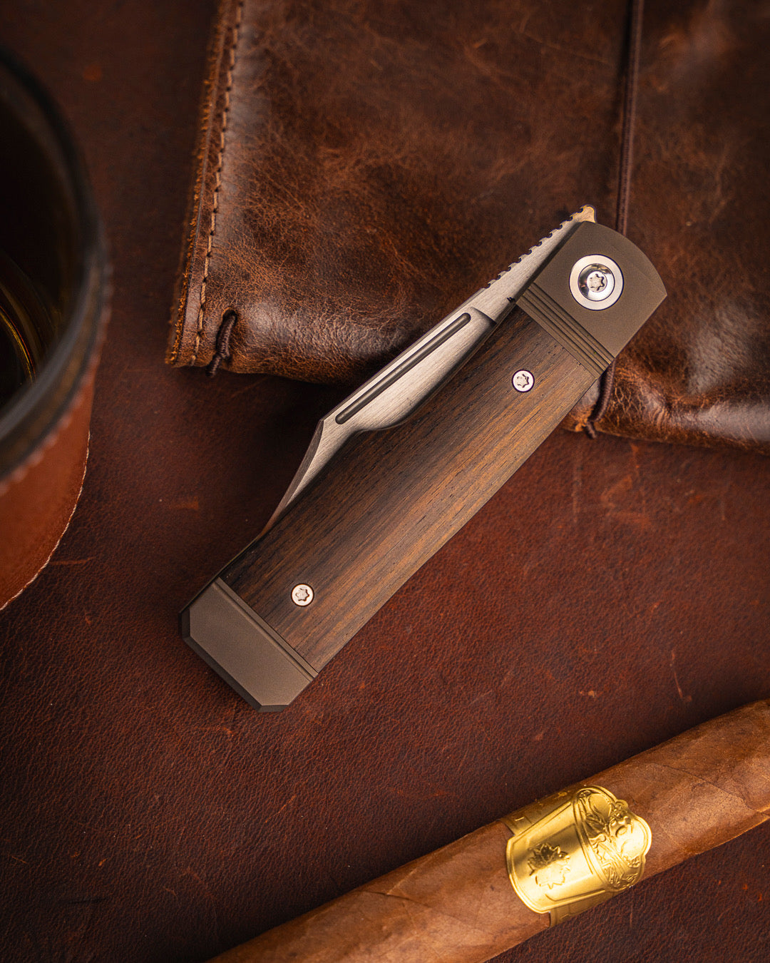 Jack Wolf Knives-Jack Wolf Knives - GUNSLINGER JACK - EBONY WOOD-2-Urban Cutlery