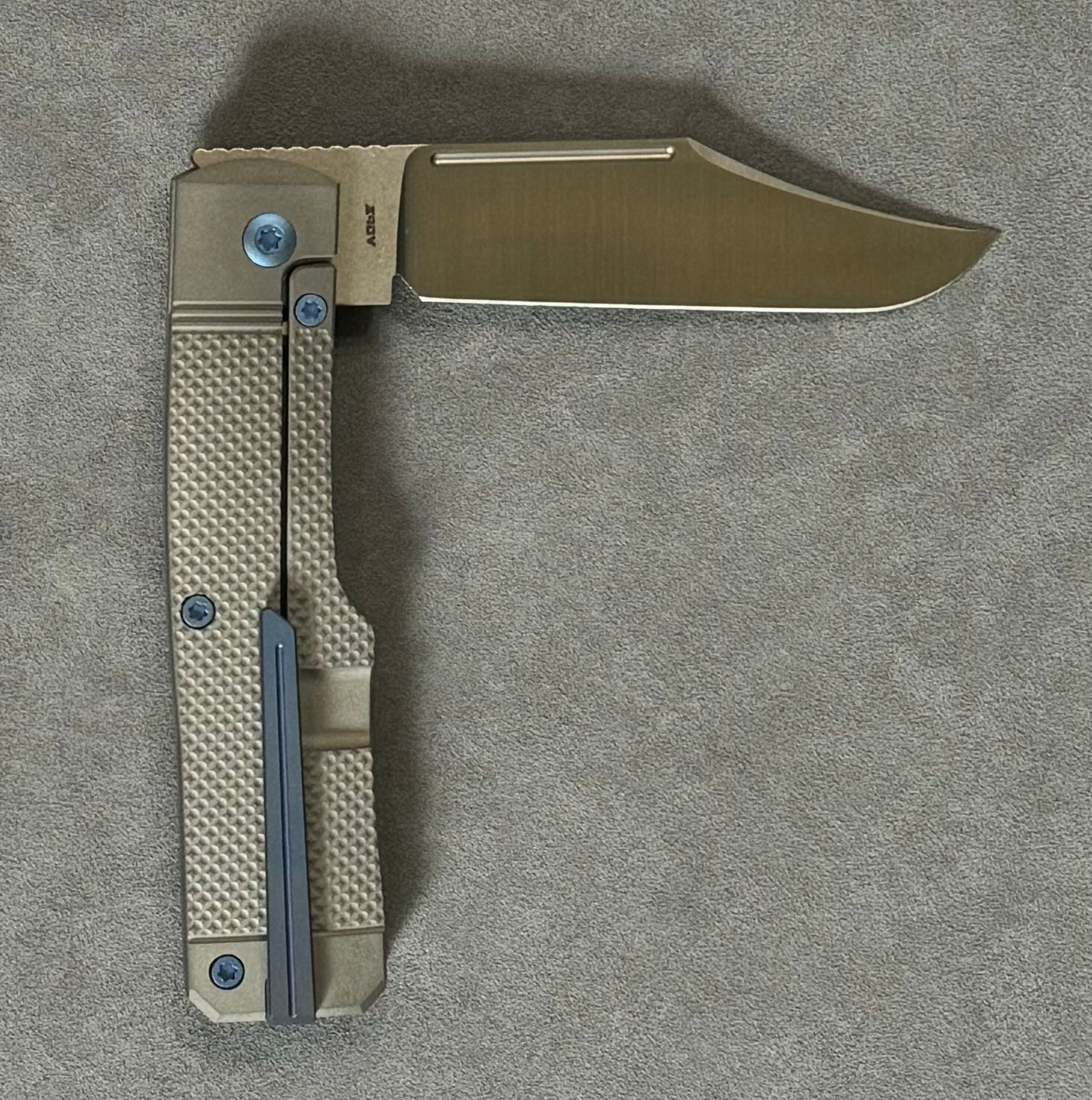 Jack Wolf Knives-Jack Wolf Knives - GUNSLINGER JACK - TITANIUM CHECKERED-2-Urban Cutlery
