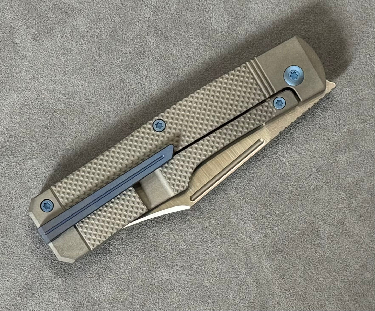 Jack Wolf Knives-Jack Wolf Knives - GUNSLINGER JACK - TITANIUM CHECKERED-4-Urban Cutlery