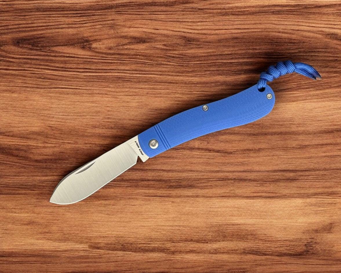 Jack Wolf Knives-Jack Wolf Knives K9 JACK - Ultralight Series - BLUE G10 OPPOSING ARCS-2-Urban Cutlery