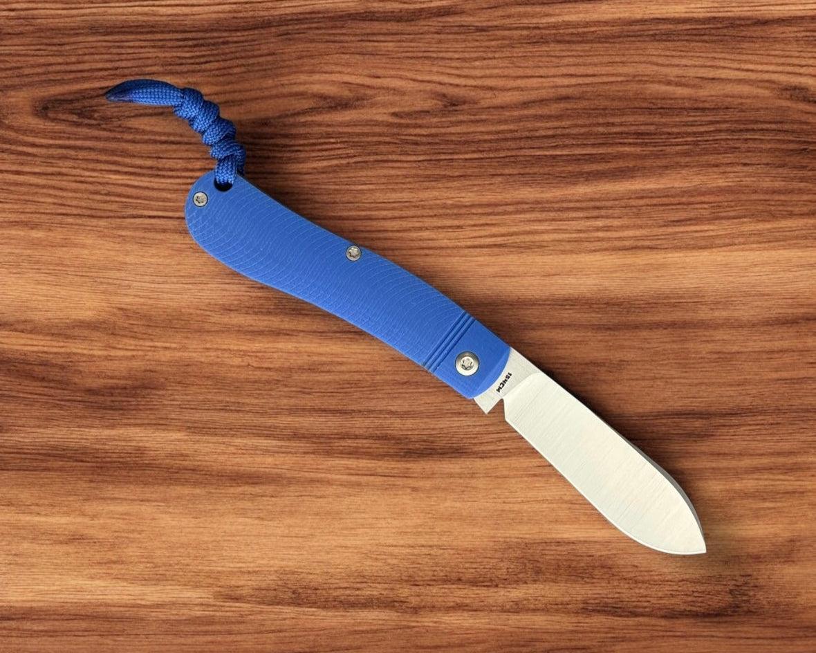 Jack Wolf Knives-Jack Wolf Knives K9 JACK - Ultralight Series - BLUE G10 OPPOSING ARCS-4-Urban Cutlery