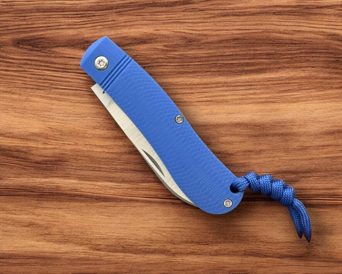 Jack Wolf Knives-Jack Wolf Knives K9 JACK - Ultralight Series - BLUE G10 OPPOSING ARCS-5-Urban Cutlery