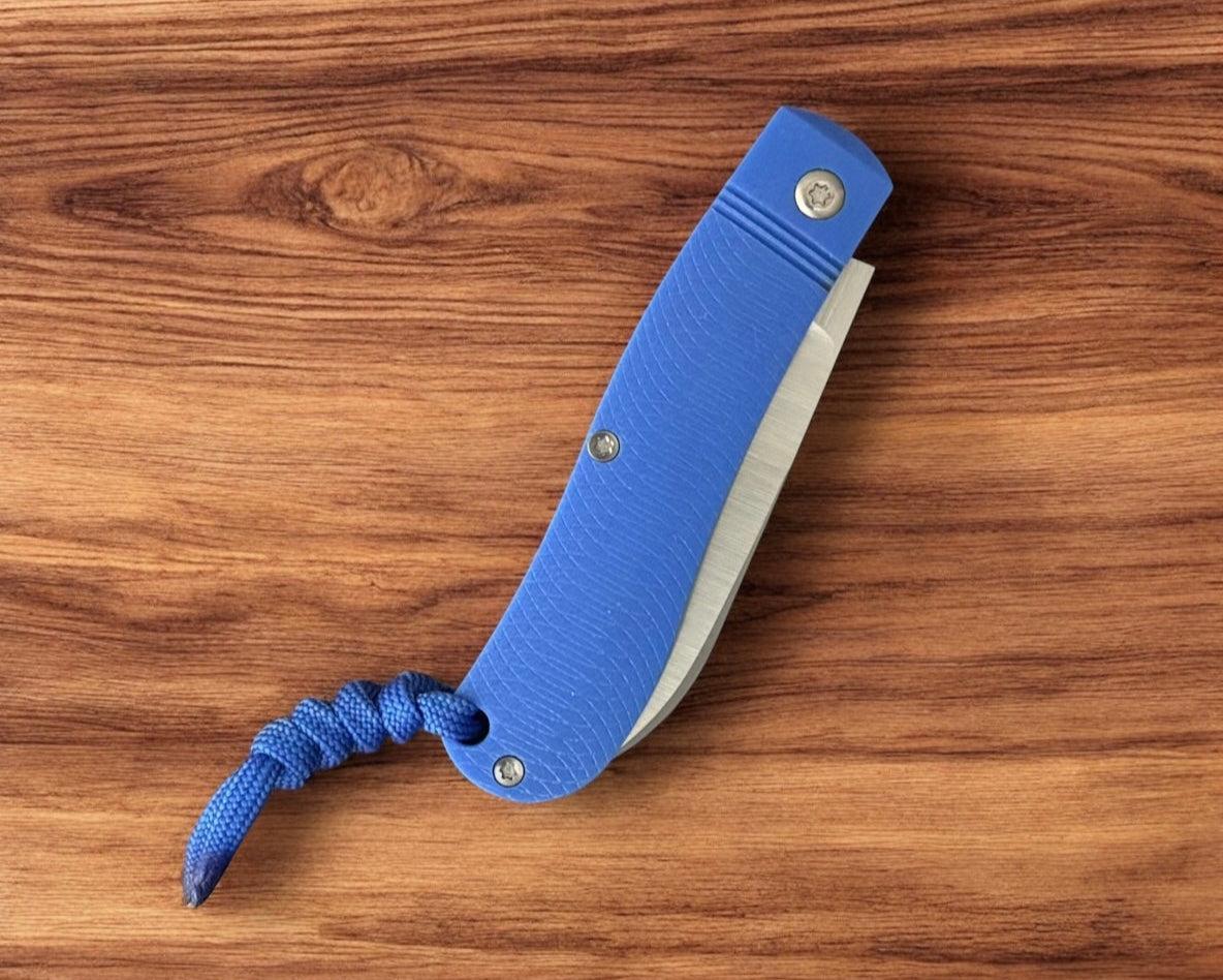 Jack Wolf Knives-Jack Wolf Knives K9 JACK - Ultralight Series - BLUE G10 OPPOSING ARCS-6-Urban Cutlery