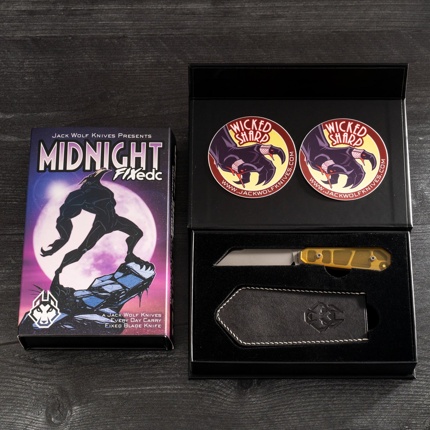 Jack Wolf Knives-Jack Wolf Knives - MIDNIGHT FIXedc - ULTEM BLAST AND TUMBLE-6-Urban Cutlery