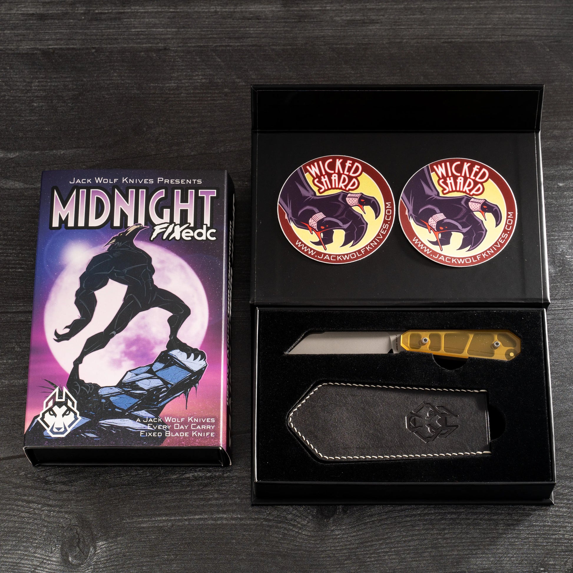 Jack Wolf Knives-Jack Wolf Knives - MIDNIGHT FIXedc - ULTEM BLAST AND TUMBLE-6-Urban Cutlery