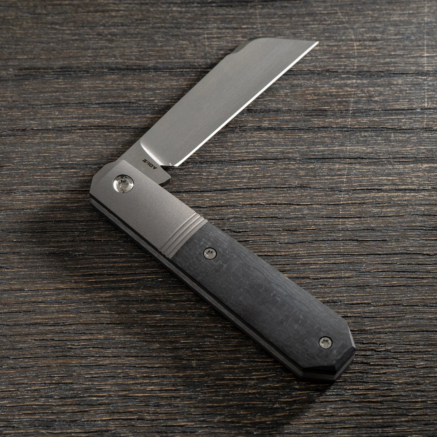Jack Wolf Knives-Jack Wolf Knives - MIDNIGHT JACK - TWILL CARBON FIBER-2-Urban Cutlery