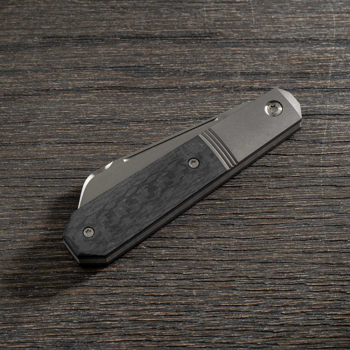 Jack Wolf Knives-Jack Wolf Knives - MIDNIGHT JACK - TWILL CARBON FIBER-3-Urban Cutlery