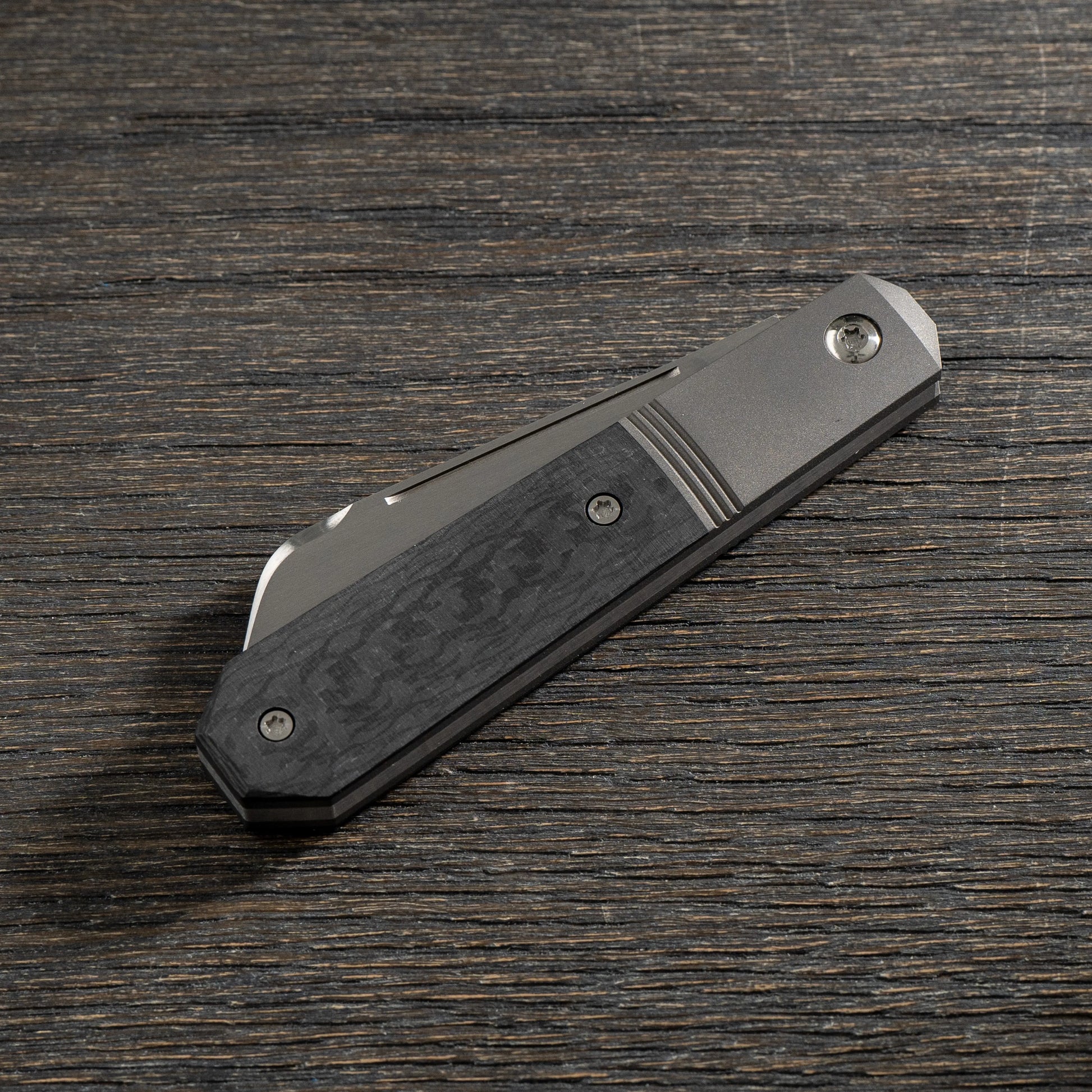 Jack Wolf Knives-Jack Wolf Knives - MIDNIGHT JACK - TWILL CARBON FIBER-3-Urban Cutlery