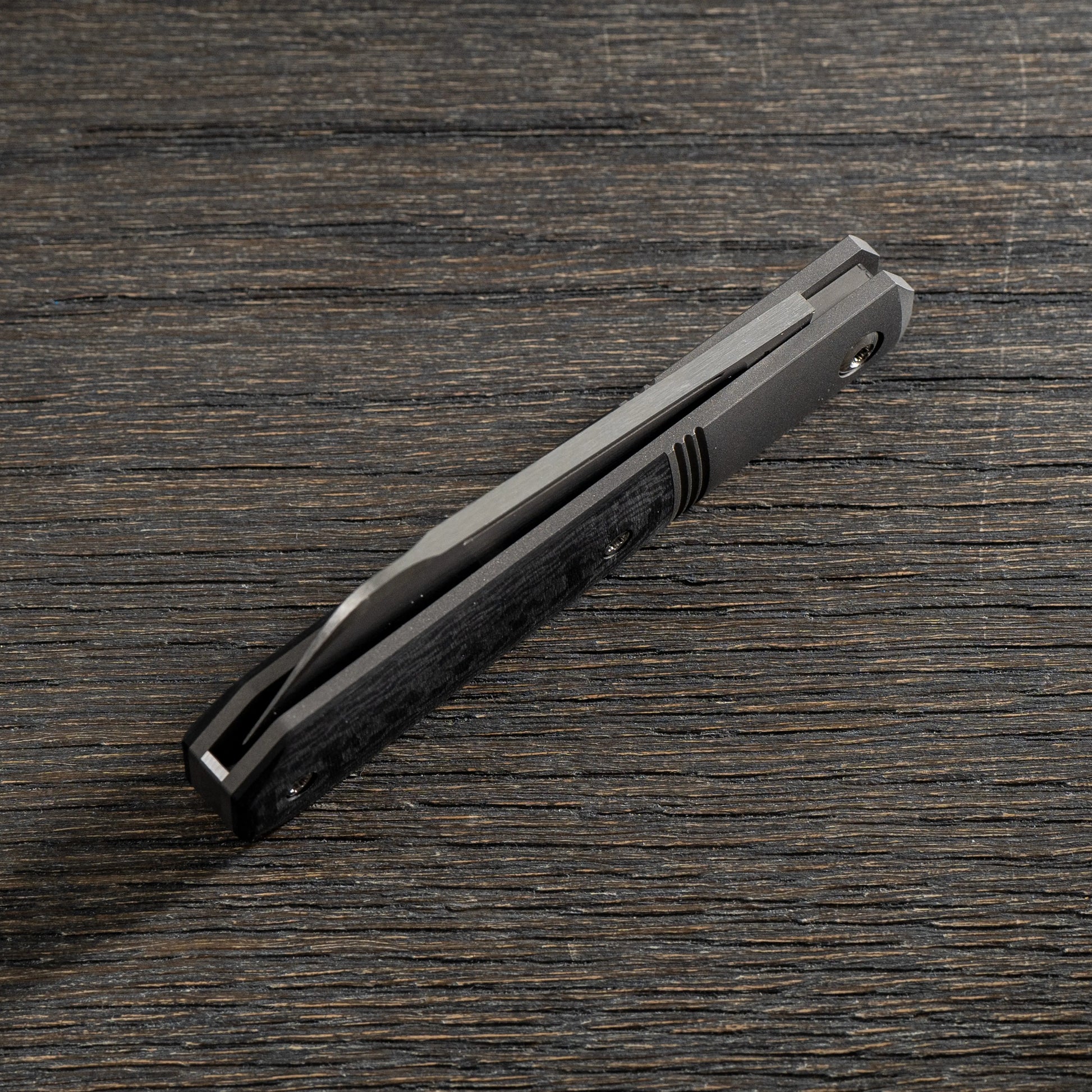 Jack Wolf Knives-Jack Wolf Knives - MIDNIGHT JACK - TWILL CARBON FIBER-5-Urban Cutlery