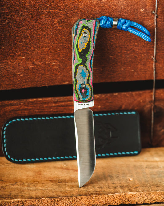 Jack Wolf Knives-Jack Wolf Knives - Pioneer FIXedc - CAMOCARBON 80’S-1-Urban Cutlery