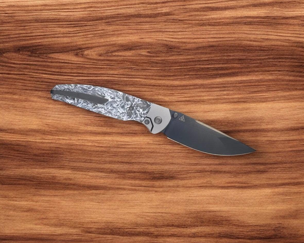 Jack Wolf Knives-Jack Wolf Knives - TANGO JACK - FAT CARBON DARK MATTER POLAR DLC BELT SATIN-3-Urban Cutlery