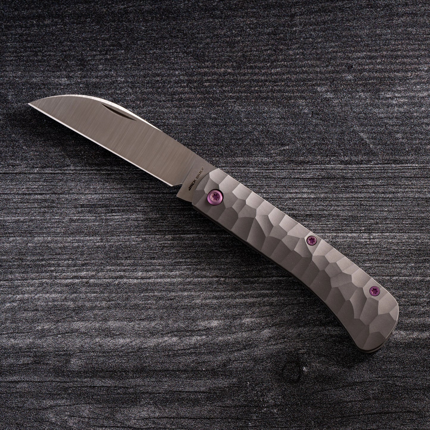 Jack Wolf Knives-Jack Wolf Knives - VENOM JACK- TITANIUM ROCK PATTERN-7-Urban Cutlery