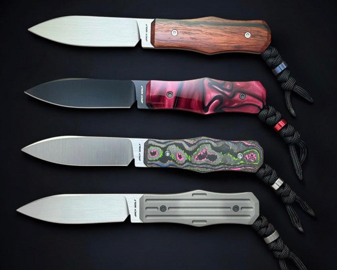 Jack Wolf Knives-Jack Wolf Knives - Vampire FIXedc - w/ FREE Flask-2-Urban Cutlery