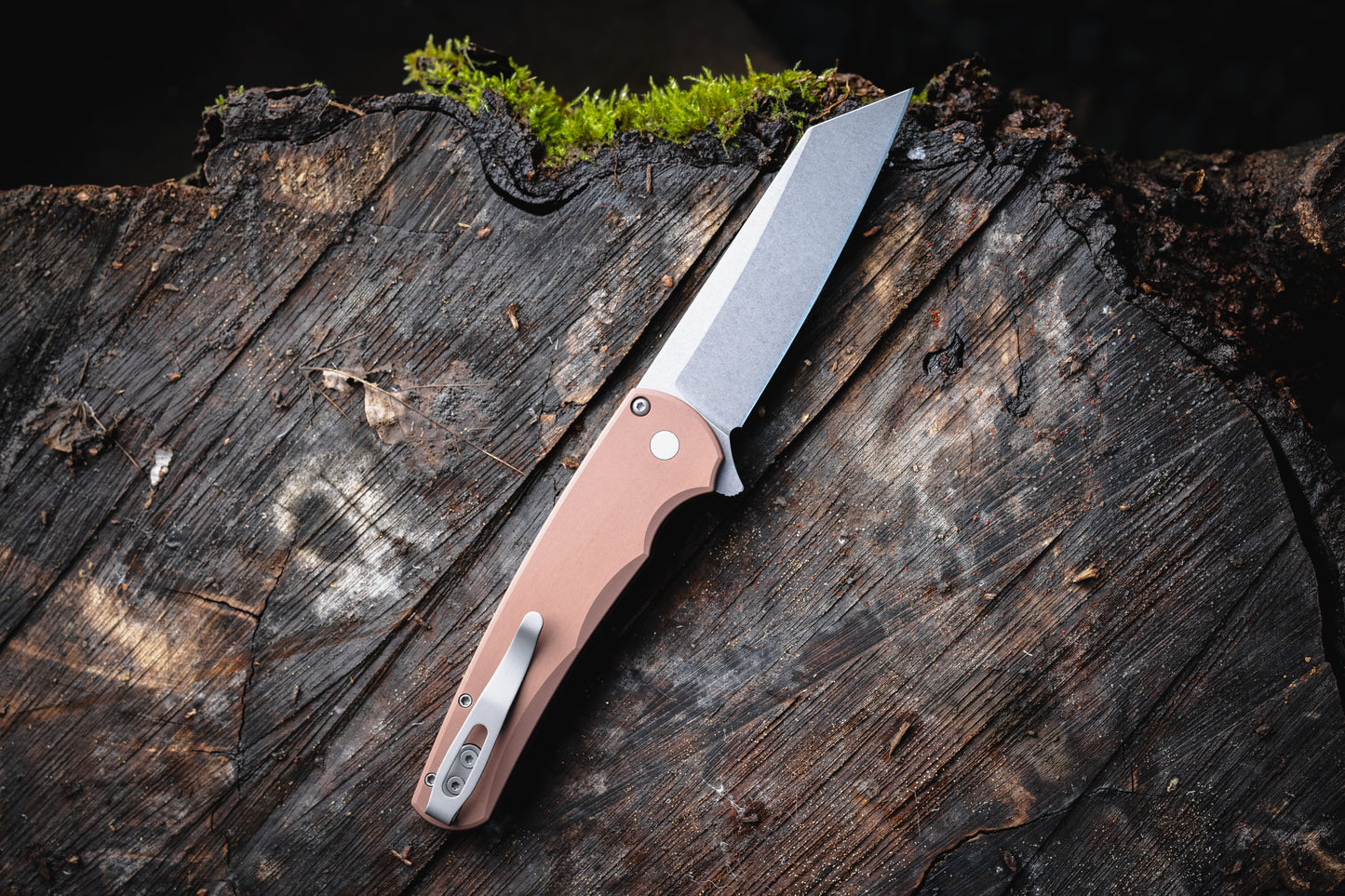 Pro-Tech 5401.FDE Malibu - FDE Handle - Stonewash Reverse Tanto Magnacut Blade