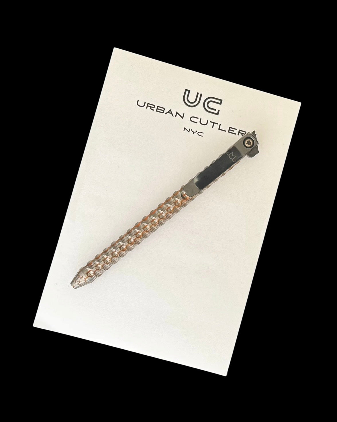 Maverick Customs-Maverick Customs Flipper Universal Pen - Milled Superconductor - Zirconium Flipper - Zirconium Milled Clip-2-Urban Cutlery