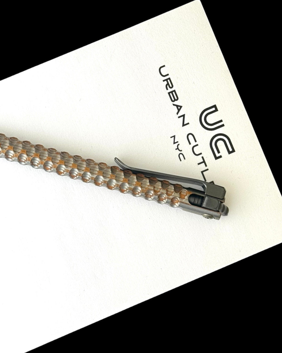 Maverick Customs-Maverick Customs Flipper Universal Pen - Milled Superconductor - Zirconium Flipper - Zirconium Milled Clip-4-Urban Cutlery