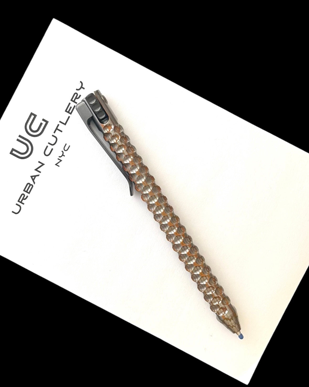 Maverick Customs-Maverick Customs Flipper Universal Pen - Milled Superconductor - Zirconium Flipper - Zirconium Milled Clip-5-Urban Cutlery