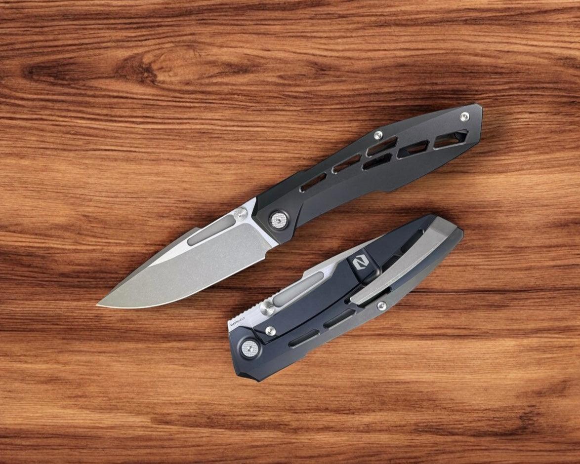 Null Knives Raiden R2 - Aero Black PVD Handle - Dark Stonewash Magnacut ...