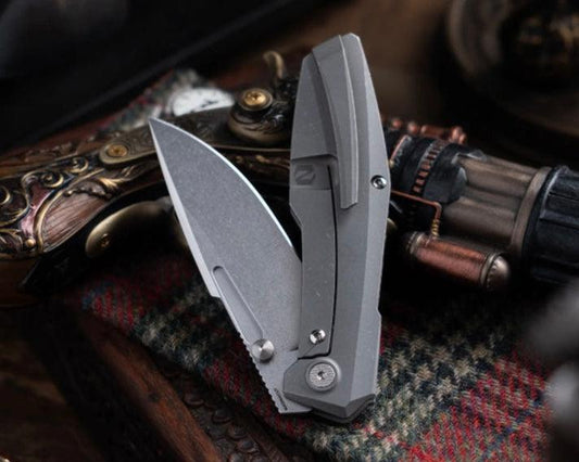 Null Knives-Null Knives Raiden R2 - Smooth Staticwash Handle - Stonewash Magnacut Blade-1-Urban Cutlery