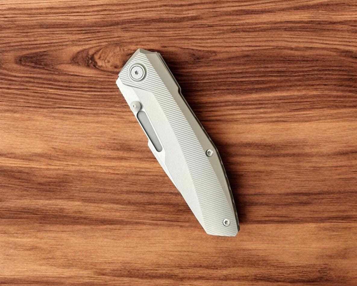 Null Knives-Null Knives Raiden R2 - Type S Blasted Handle - Belt Satin Magnacut Blade-4-Urban Cutlery