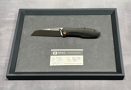 Null Knives-Null Knives Raikou - Black PVD/Belt Satin - Brand New-1-Urban Cutlery