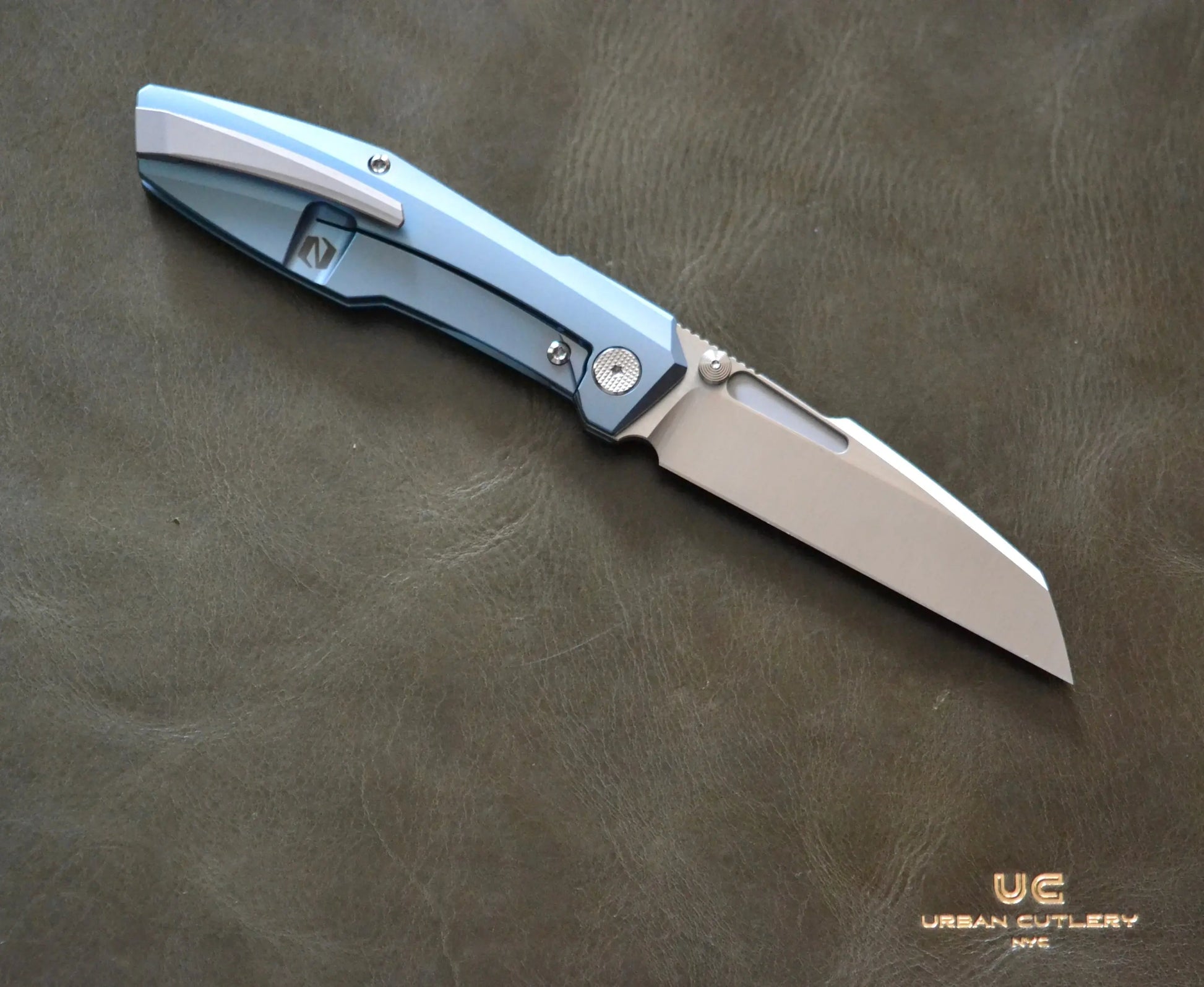Null Knives-Null Knives Raikou - Blue/Belt Satin - Brand New-2-Urban Cutlery