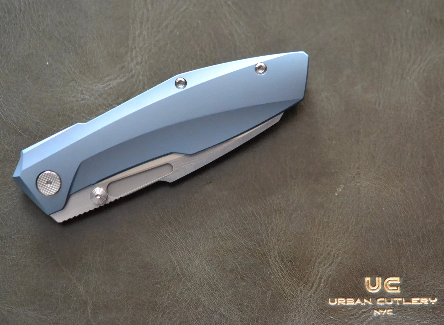 Null Knives-Null Knives Raikou - Blue/Belt Satin - Brand New-3-Urban Cutlery