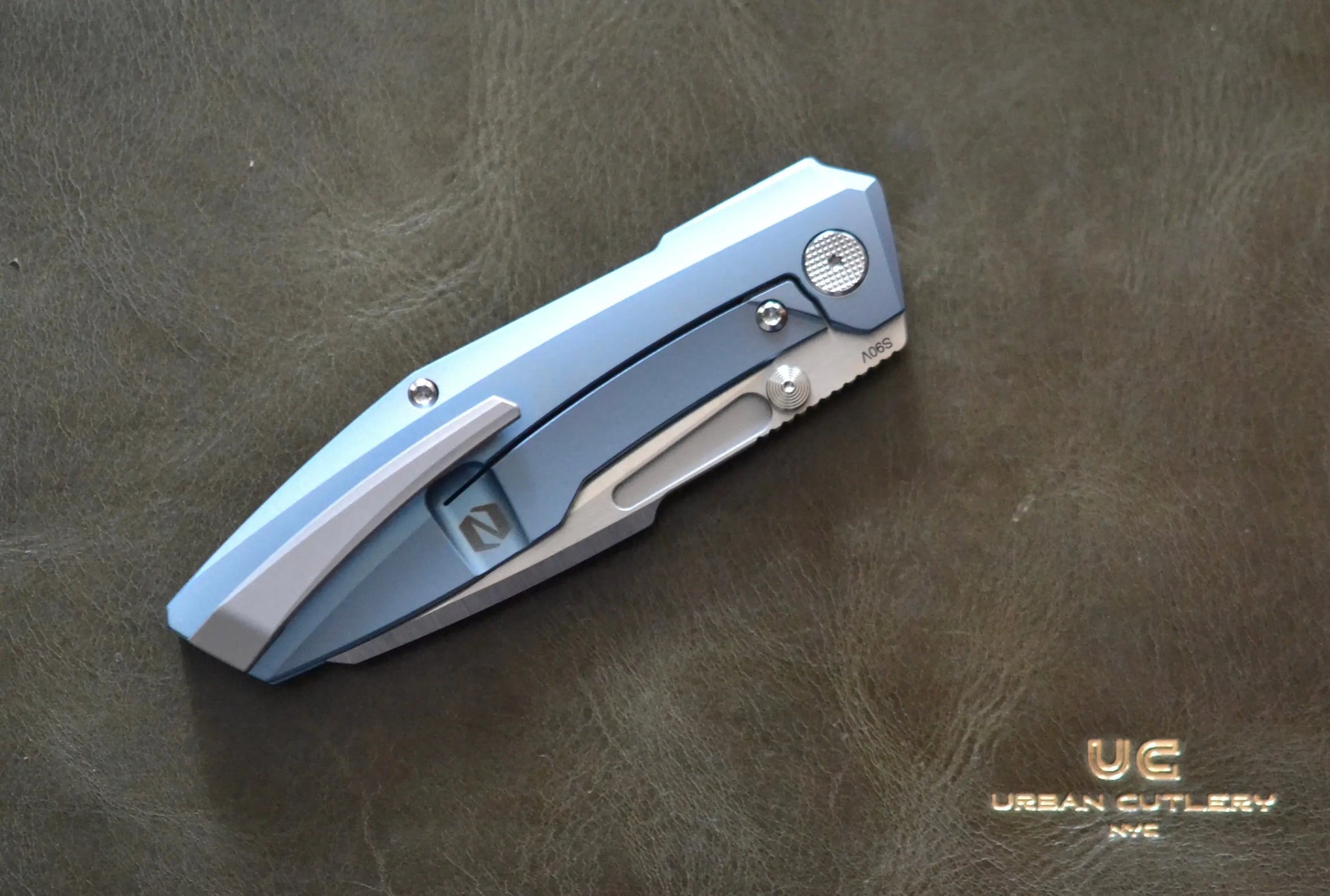 Null Knives-Null Knives Raikou - Blue/Belt Satin - Brand New-4-Urban Cutlery
