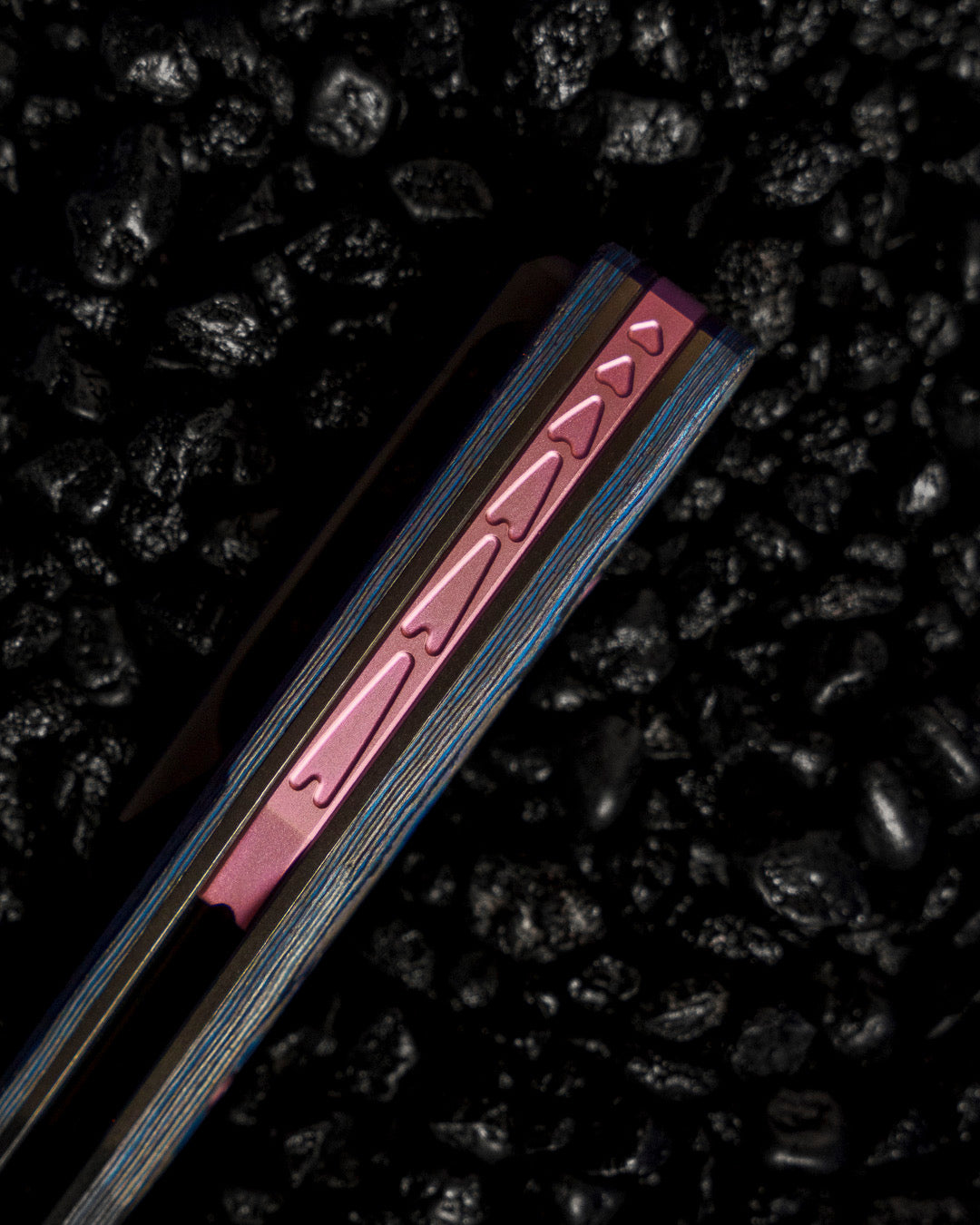 Null Knives-Null Knives UC Exclusive Voodoo Doll - Blurple Camo Carbon Handle - Matte DLC Vanax Blade /35-1-Urban Cutlery