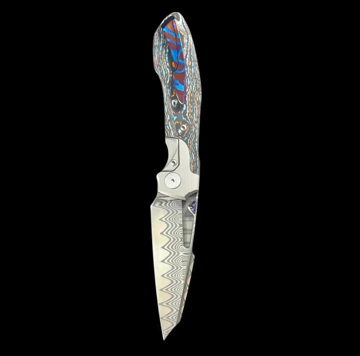 Null Knives-Null Knives UC Exclusive Voodoo - Gulf Camo Handle - Mokuti Backspacer, Clip & Thumb Grooves-13-Urban Cutlery