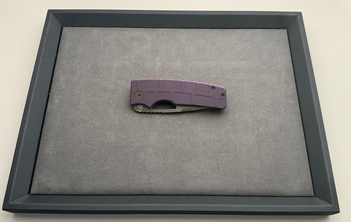 OZ Machine Company-OZ Machine Company - Roosevelt ROSIE - SW Purple MAG Milled Scales - Magnacut Blade #3035 - Brand New-5-Urban Cutlery