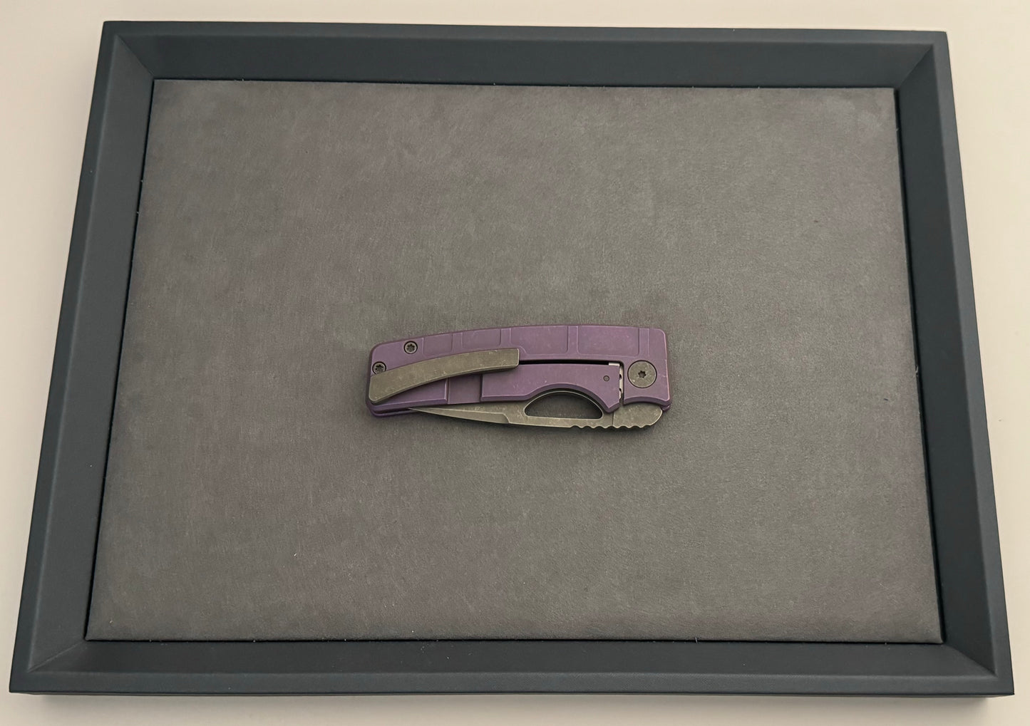 OZ Machine Company-OZ Machine Company - Roosevelt ROSIE - SW Purple MAG Milled Scales - Magnacut Blade #3035 - Brand New-6-Urban Cutlery