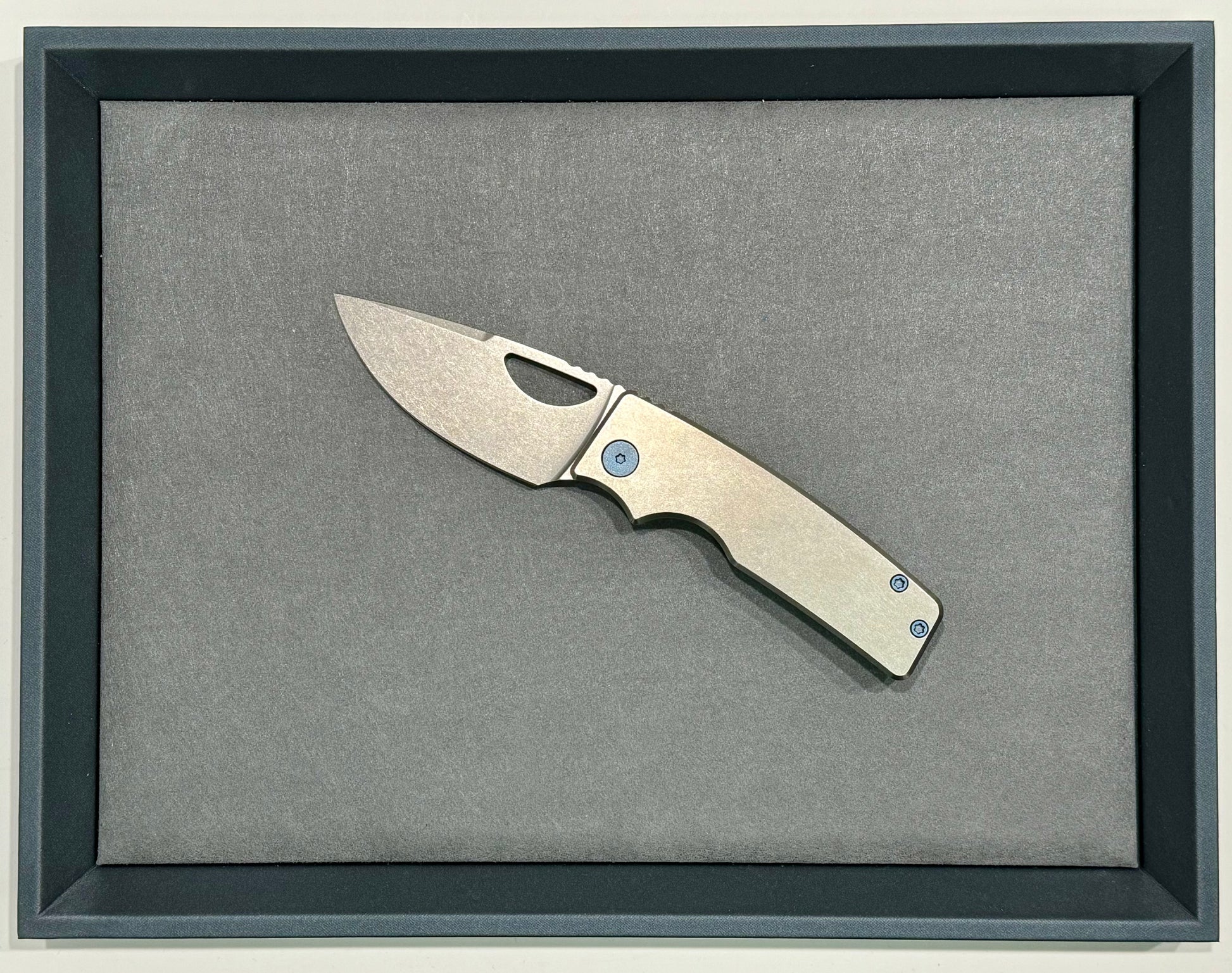 OZ Machine Company-OZ Machine Company - Roosevelt ROSIE - SW Smooth - Dark Blue Hardware - Magnacut Blade #2951 - Brand New-3-Urban Cutlery