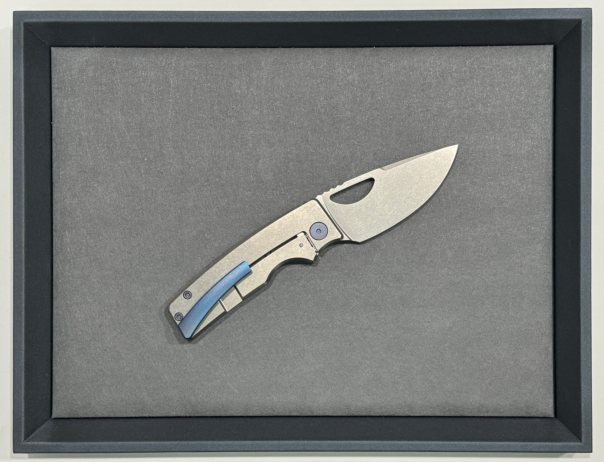OZ Machine Company-OZ Machine Company - Roosevelt ROSIE - SW Smooth - Dark Blue Hardware - Magnacut Blade #2951 - Brand New-4-Urban Cutlery