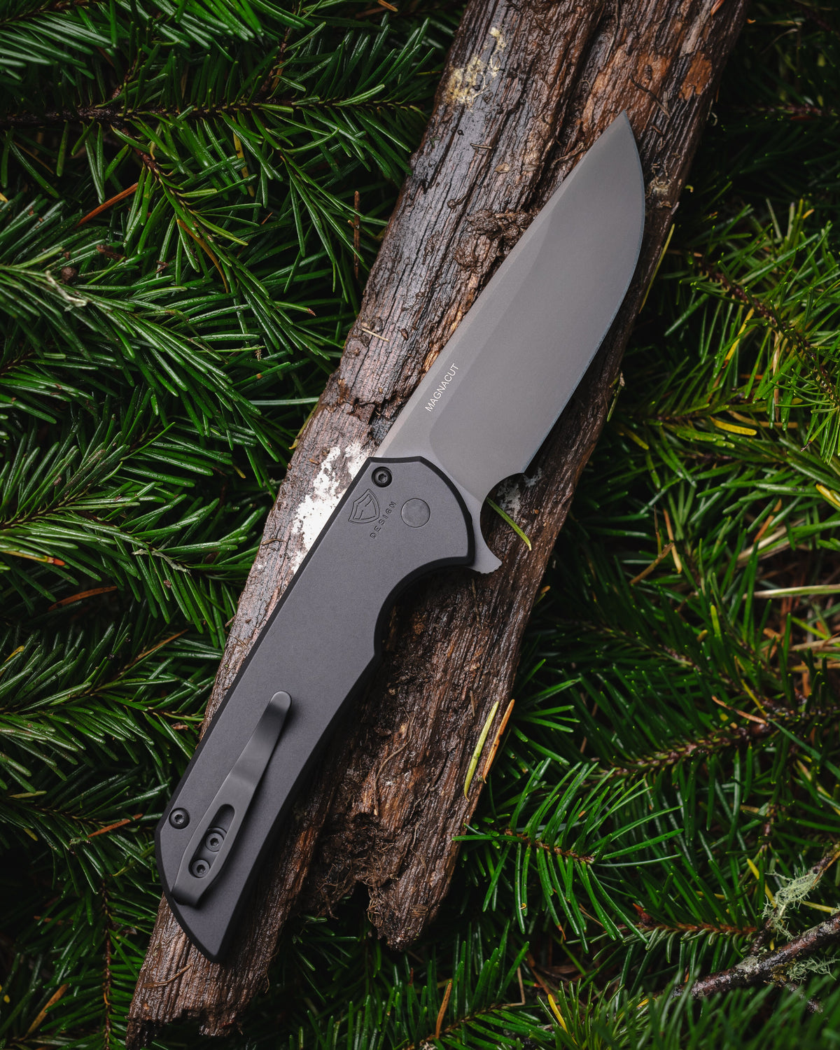 Pro-Tech Mordax (MX103) - Black Handle - DLC Black Magnacut Blade - DLC Black Mini Deep Carry Clip