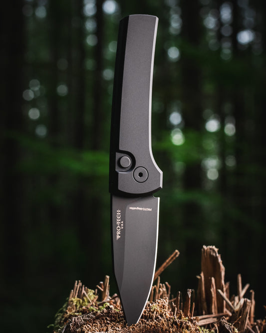 Chaves x ProTech Scapegoat RCS1103.SWAT Auto - Black Handles - DLC Black MAGNAMAX Blade - Black Hardware