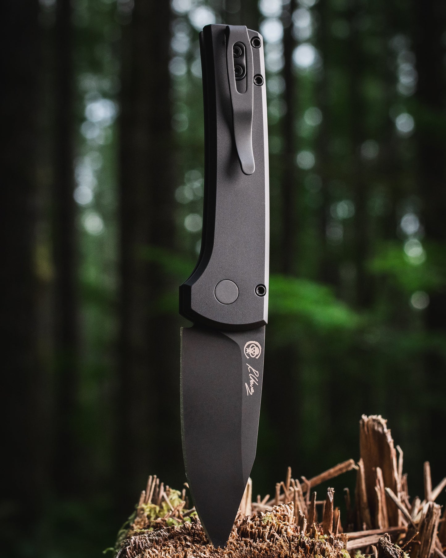 Chaves x ProTech Scapegoat RCS1103.SWAT Auto - Black Handles - DLC Black MAGNAMAX Blade - Black Hardware