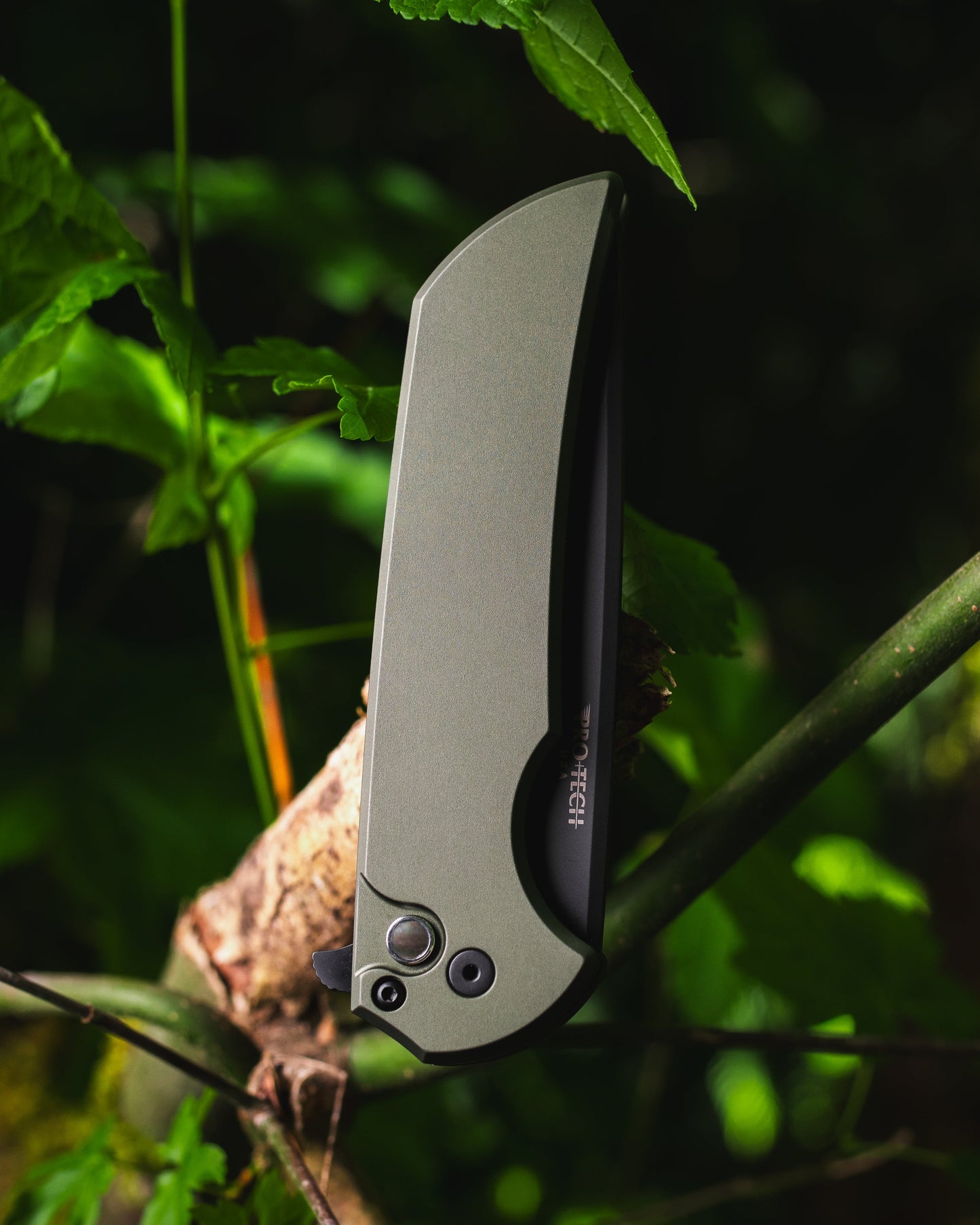 Pro-Tech Mordax (MX103.LTD.Green) - Green Handle - DLC Black Magnacut Blade - DLC Black Mini Deep Carry Clip