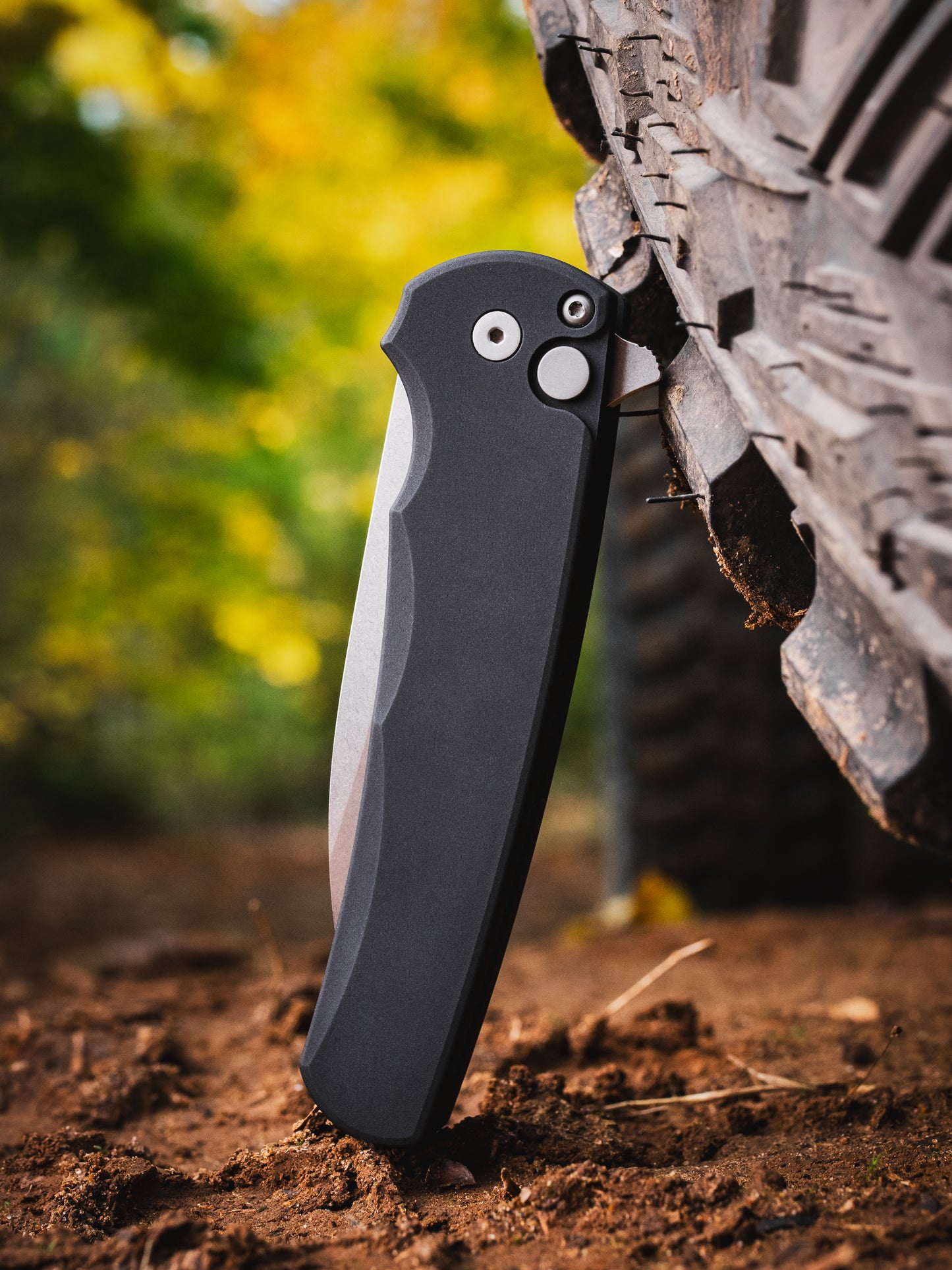 Pro-Tech-Pro-Tech 5301 Malibu - Black Handle - Stonewash Magnacut Wharncliffe Blade-2-Urban Cutlery