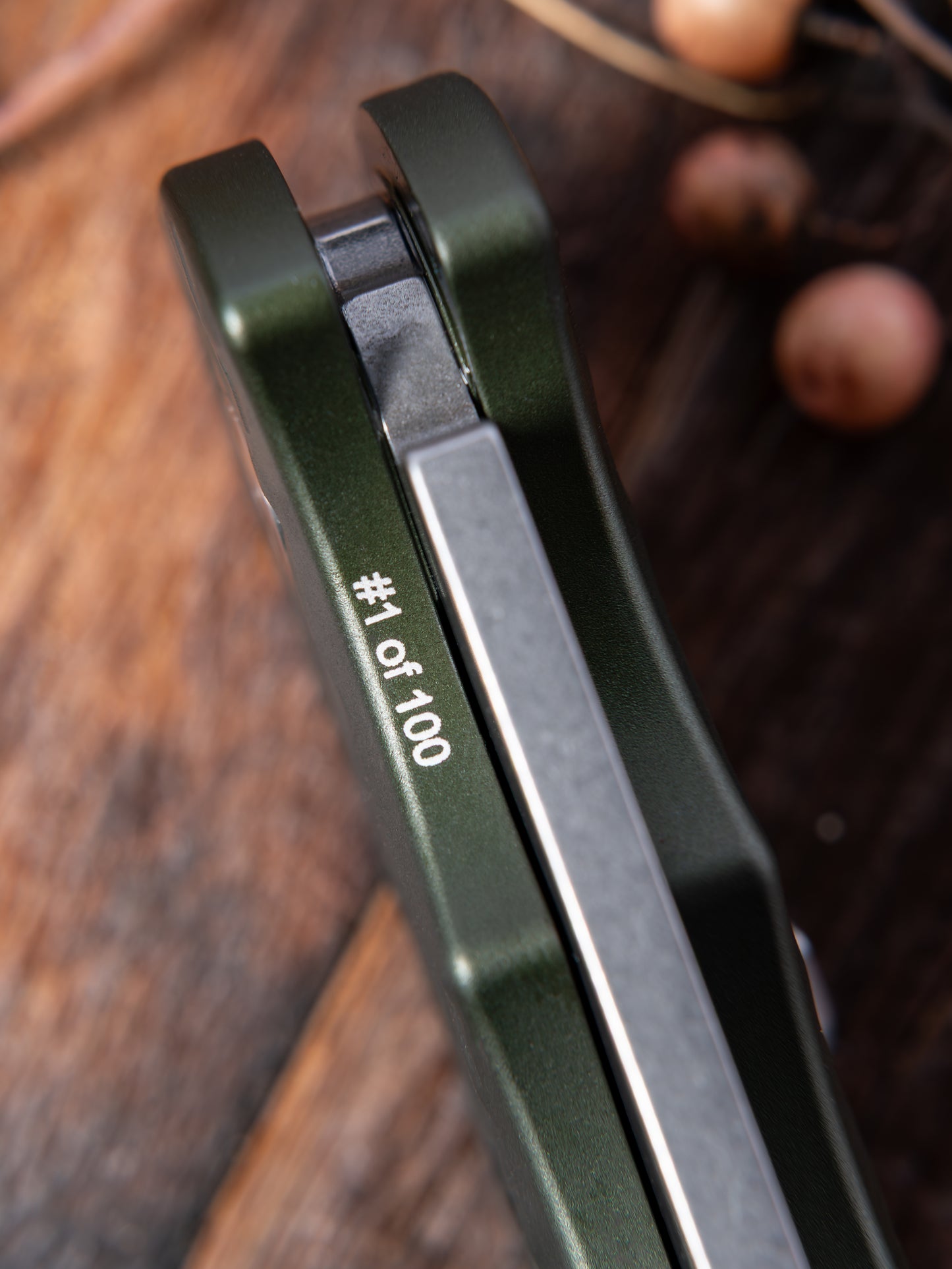 Pro-Tech-Pro-Tech BST26.TR5.1 Blade Show Texas 26 Exclusive TR-5 AUTO - Green "Feather" Texture Handle - Stonewash S35 Blade - Mosaic Pin Button - Secondary Slide Safety /100-2-Urban Cutlery
