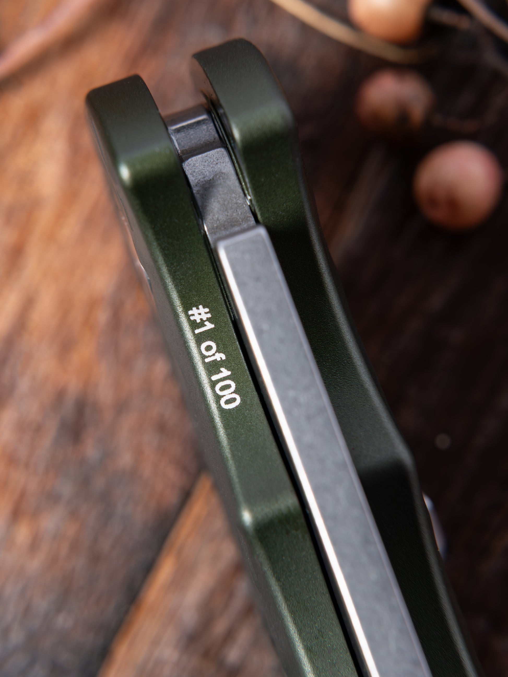 Pro-Tech-Pro-Tech BST26.TR5.1 Blade Show Texas 26 Exclusive TR-5 AUTO - Green "Feather" Texture Handle - Stonewash S35 Blade - Mosaic Pin Button - Secondary Slide Safety /100-2-Urban Cutlery