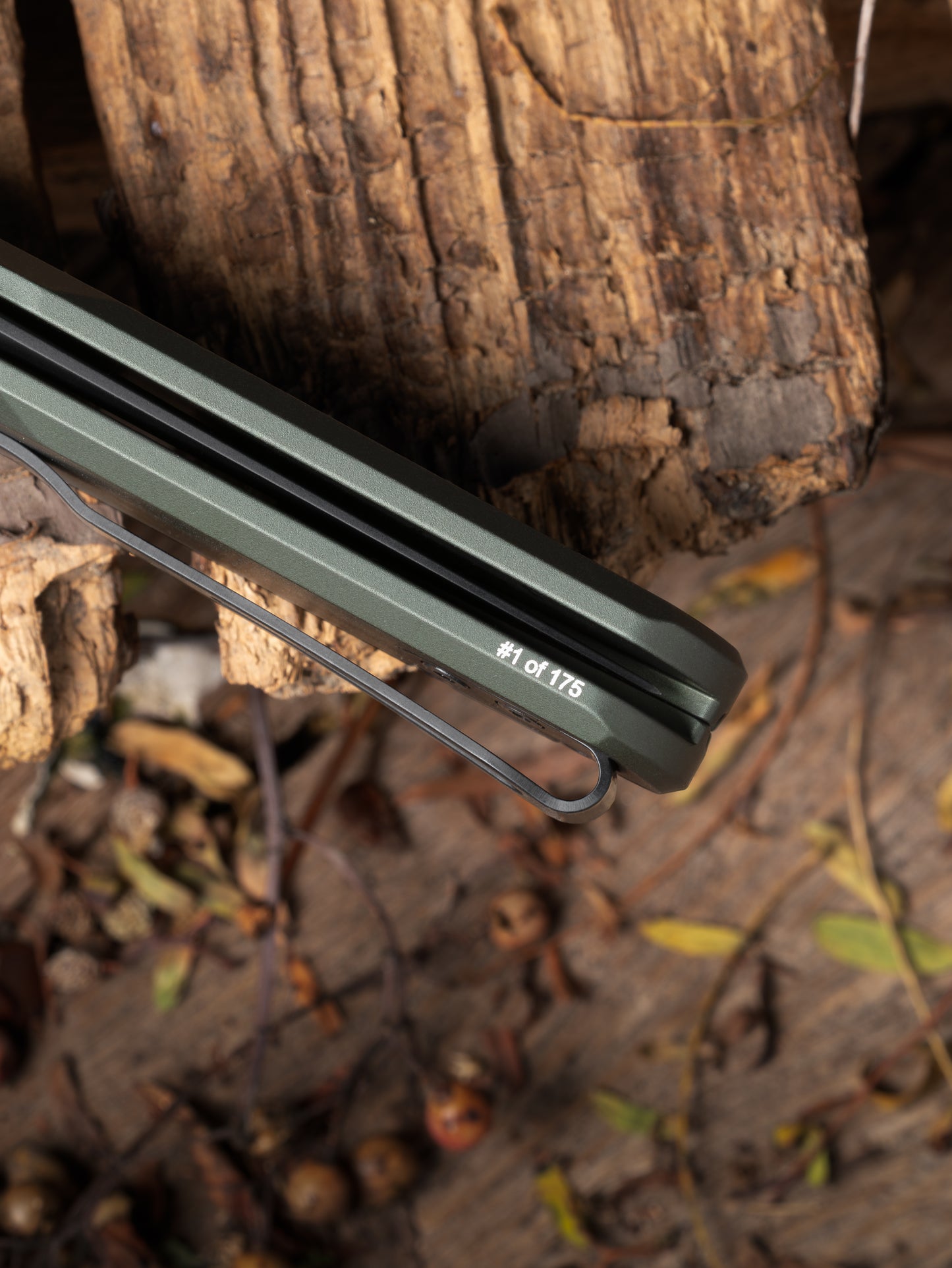 Pro-Tech-Pro-Tech Duke x Peace Neighbor BST26.Avalon.1 Blade Show Texas 26 Exclusive - Knurled Green 6061 Aluminum Handle - DLC Black Magnacut Blade - Black Lip Pearl Button-5-Urban Cutlery