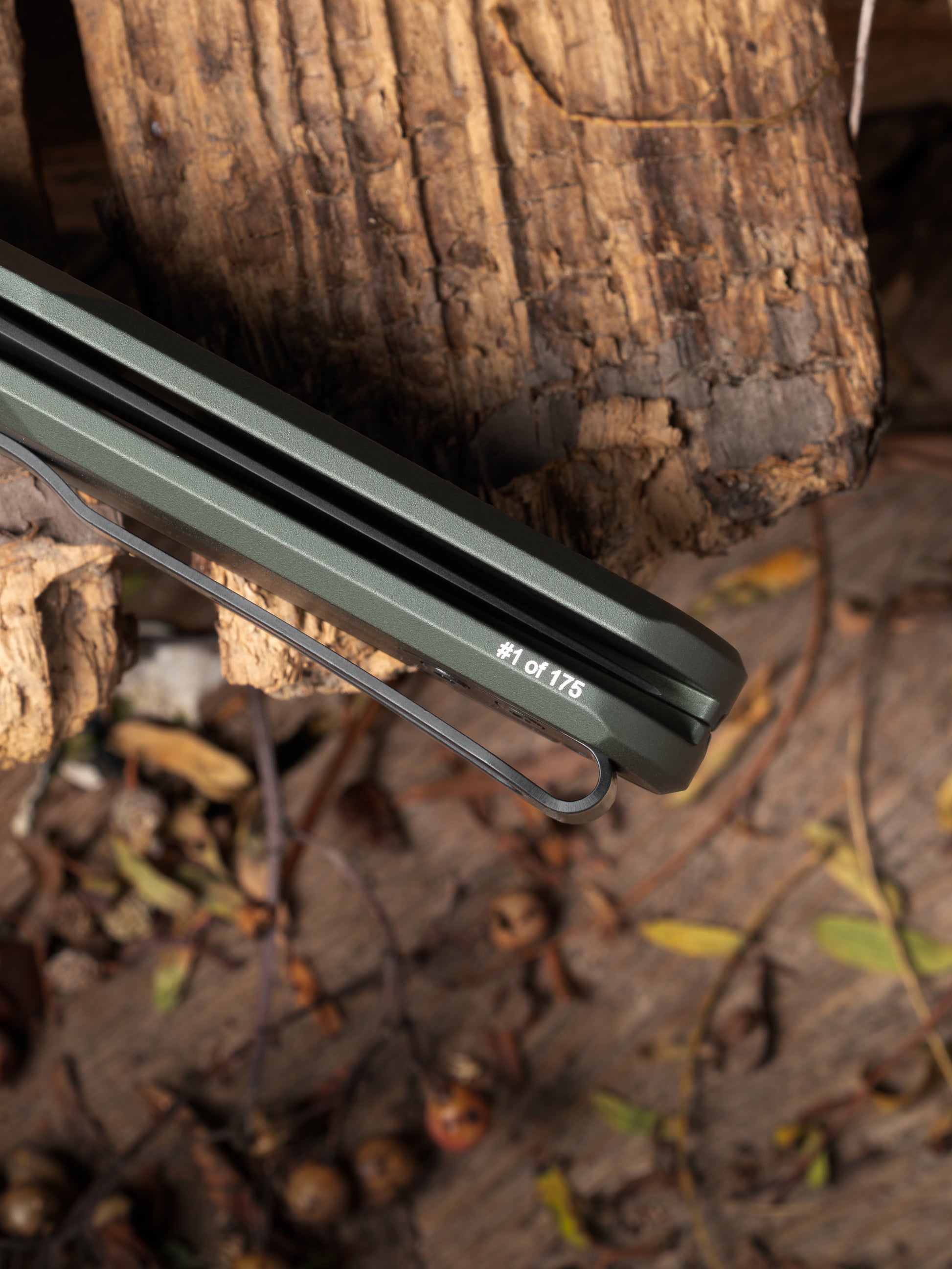Pro-Tech-Pro-Tech Duke x Peace Neighbor BST26.Avalon.1 Blade Show Texas 26 Exclusive - Knurled Green 6061 Aluminum Handle - DLC Black Magnacut Blade - Black Lip Pearl Button-5-Urban Cutlery