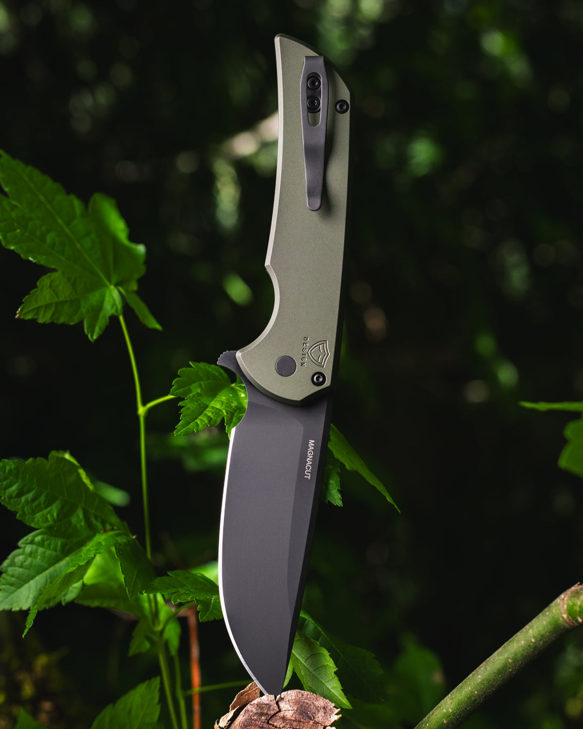 Pro-Tech-Pro-Tech Mordax (MX103.LTD.Green) - Green Handle - DLC Black Magnacut Blade - DLC Black Mini Deep Carry Clip-2-Urban Cutlery